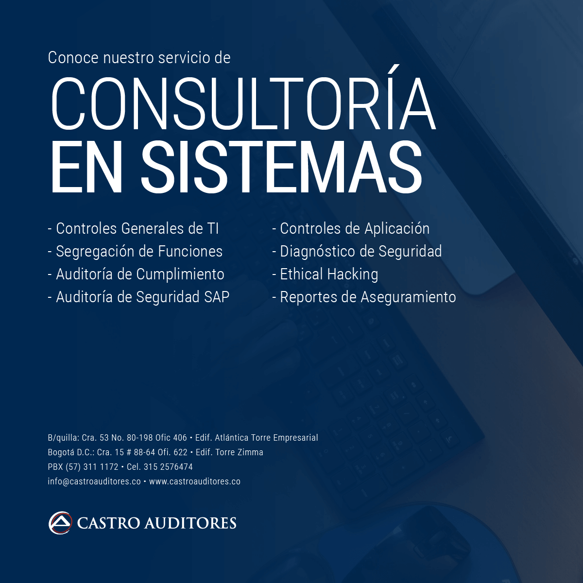 La Firma | Castro Auditores . • Auditorías, Consultorías Financieras,  Impuestos y Outsourcing Contable